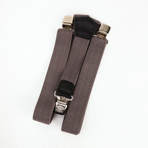 Подтяжки взрослые «Великан» для полных, ширина 3.8 см, серый