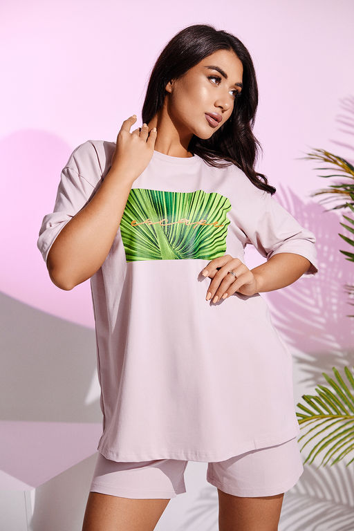 Костюм Натали футболка и шорты кулирка с лайкрой фото 19