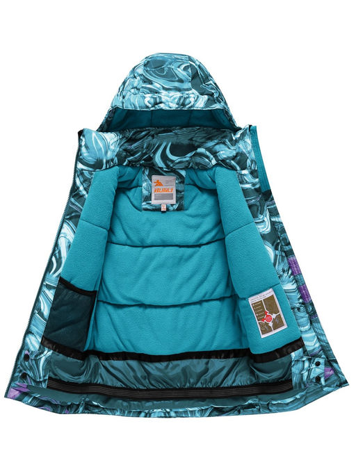 Горнолыжный костюм Valianly подростковый для девочки бирюзового цвета 9230Br  фото 4