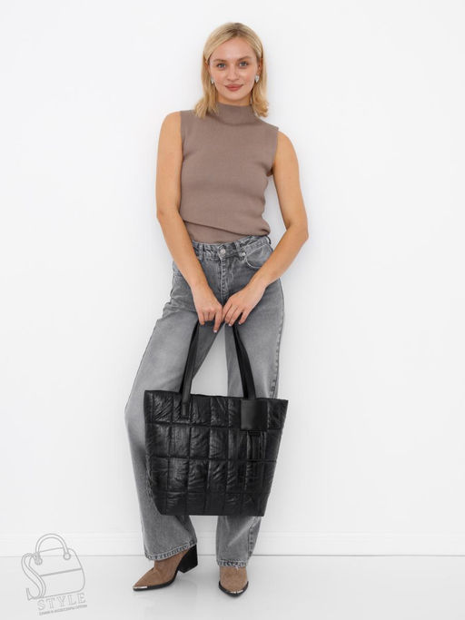Сумка женская  58272L black Velina Fabbiano-Safenta  в Новосибирске