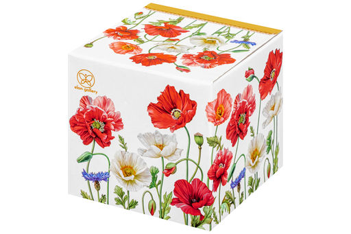 Сахарница 250 мл 9*9*10 см Маки + ложка, NEW BONE CHINA - Elan gallery фото 19