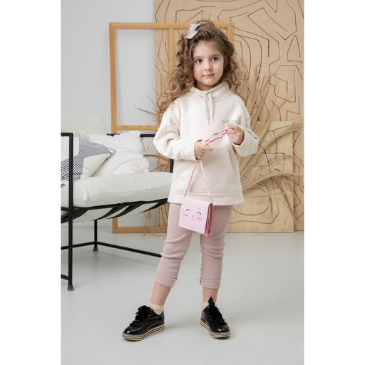 Сумка детская для девочки Кошечка, на клапане, розовая - NAZAMOK KIDS фото 7