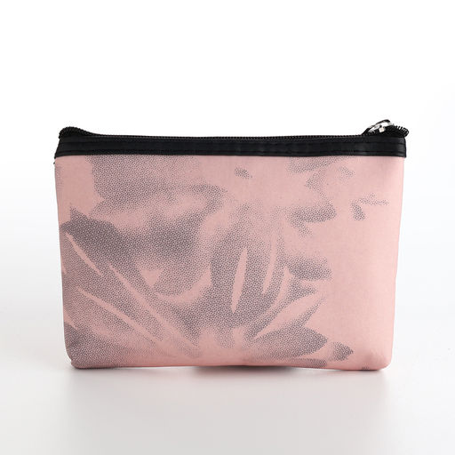 Косметичка на молнии плоская, с принтом Ромашки, розовая - Simaland фото 2