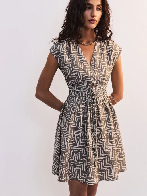 Платье из вискозы с принтом ZR2605012915-218 / Zarina