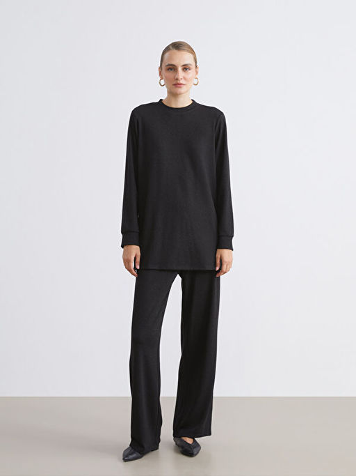 Bisiklet Yaka Kad?n Sweatshirt Tunik