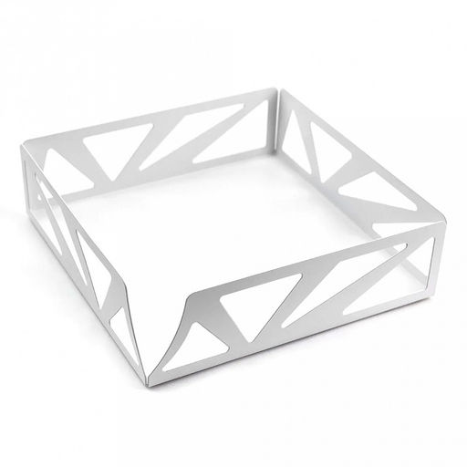 Салфетница металлическая 17,5х17,5х5см, белый (Россия) - Домашняя Мода фото 5