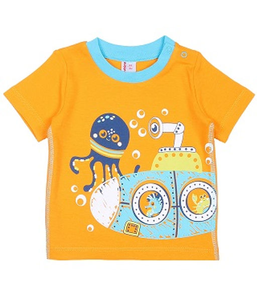 CRB wear/CSN 61803 Футболка для мальчика, оранжевый/Ex.Cherubino фото 3