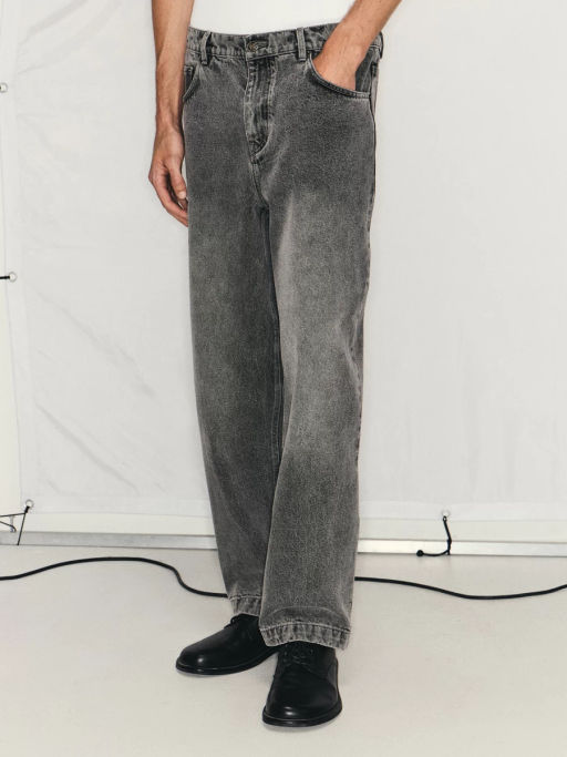 Джинсы baggy fit с эффектом стирки / Zarina  фото 4