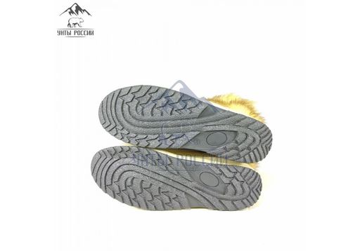 Сапоги Унты натуральная кожа,натуральная овчина, литая подошва