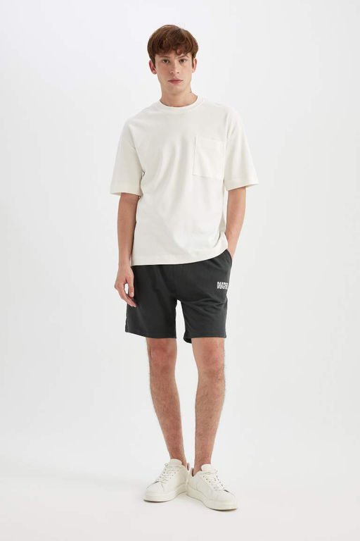 Шорты прямого кроя обычного кроя только с логотипом Marvel - Defacto фото 2