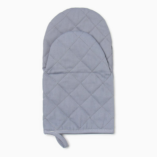 Варежка-прихватка Этель Kitchen цв.серый, 15х28см,саржа, 100% х/л  фото 4