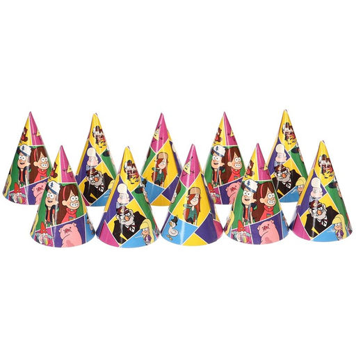 Цена за 10 шт. Колпак бумажный «Мейбл и Диппер», Гравити Фолз