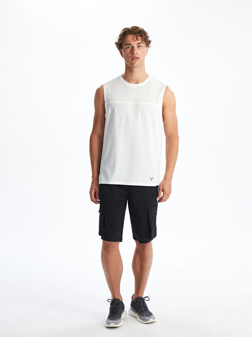 Bisiklet Yaka Erkek Kolsuz Ti??rt