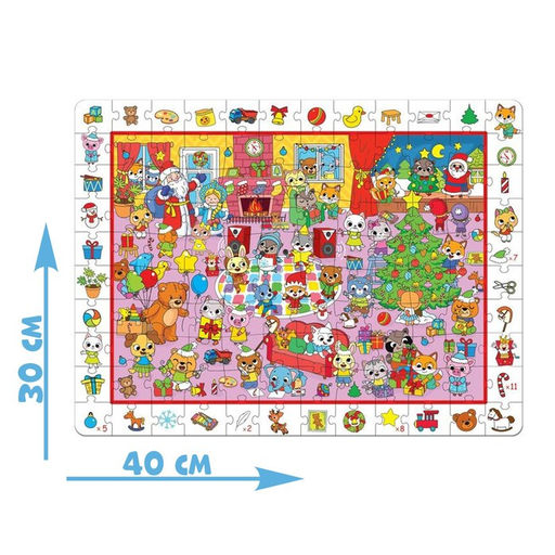 Пазл Найди и покажи. К нам приходит Новый год, 120 деталей - Puzzle time фото 2