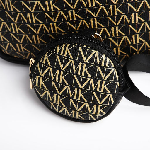 Сумка из искусственной кожи с кошельком Nazamok, 19*14*6 см, цвет черный  фото 7