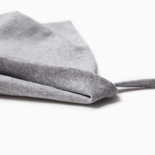 Шапка с ушками для девочки, размер 42-46, серая меланж