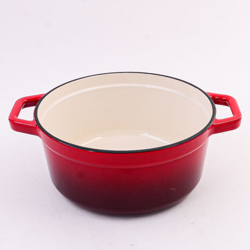 40627 Кастрюля чугун 2,6 л эмаль/покрытие красная MB (х2) - Mayer&boch фото 2