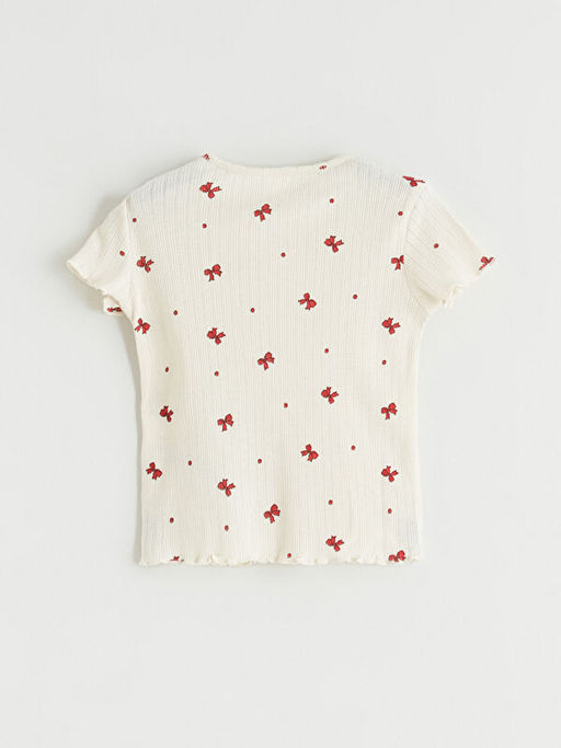 Fiyonk Bask?l? K?z ?ocuk Ti??rt