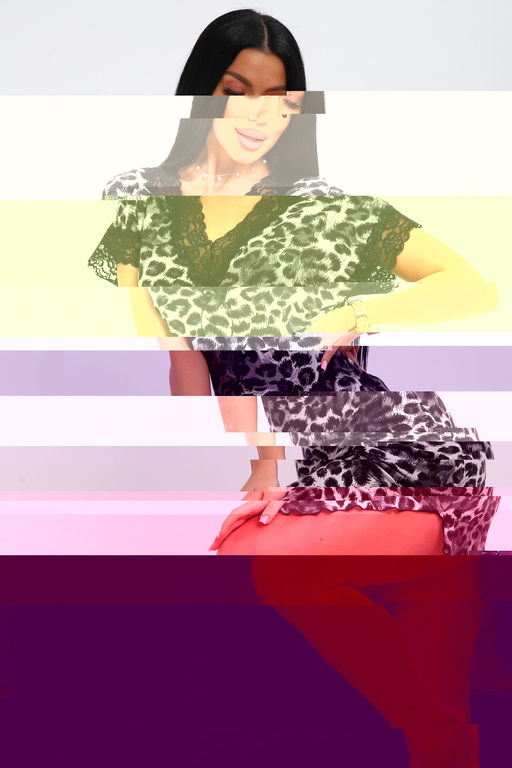 Туника женская из вискозы из вискозы Олеся серый леопард