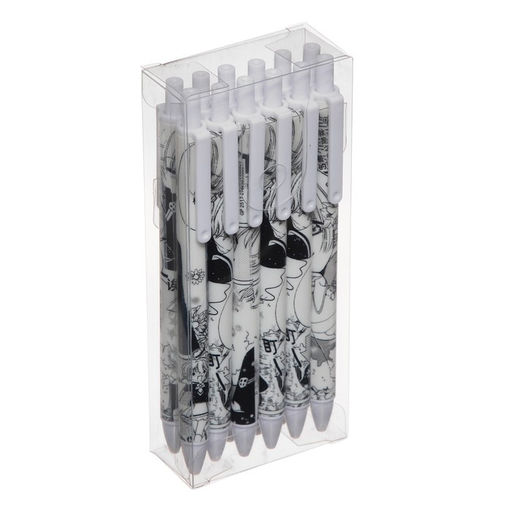 Цена за 12 шт. Ручка гелевая автоматическая чёрная Комикс-аниме МИКС - Calligrata фото 5