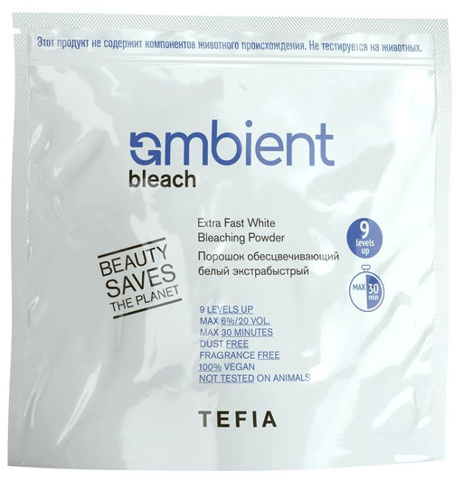 Обесцвечивающий порошок экстрабыстрый белый 500 г AMBIENT Bleach