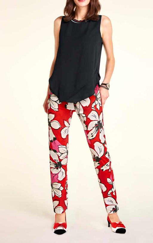 Брюки, красно-пестрые - Heine фото 5