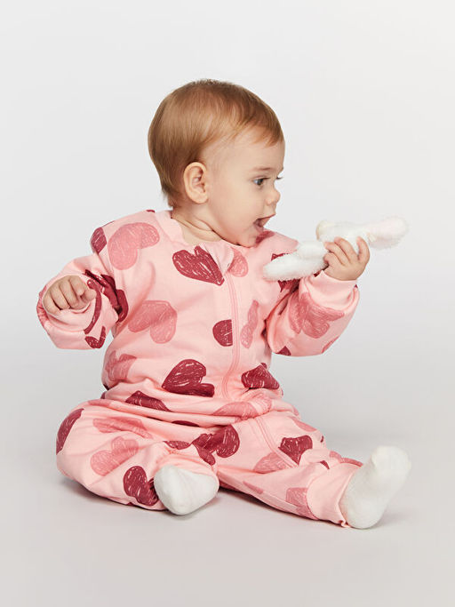 1 Tog Bisiklet Yaka Uzun Kollu K?z Bebek Tulum