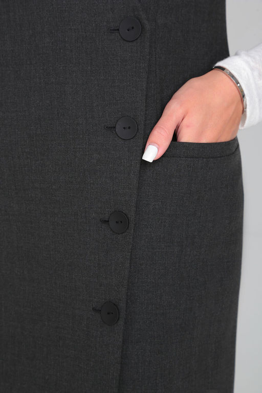 Сарафан Lenata 16446 темно серый