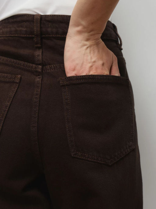 Джинсы wide leg с высокой посадкой / Zarina  фото 6