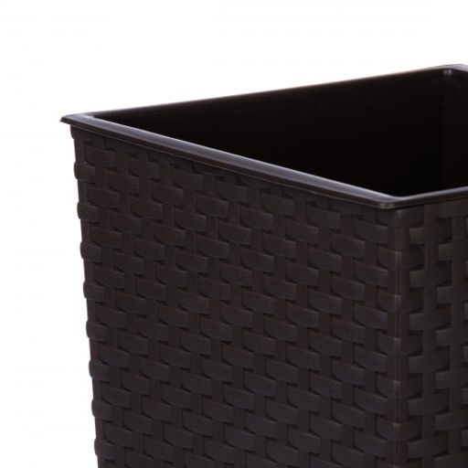 Кашпо Ротанг 285*270*515мм (со вставкой) (мокко) М8849 - Альтернатива фото 5