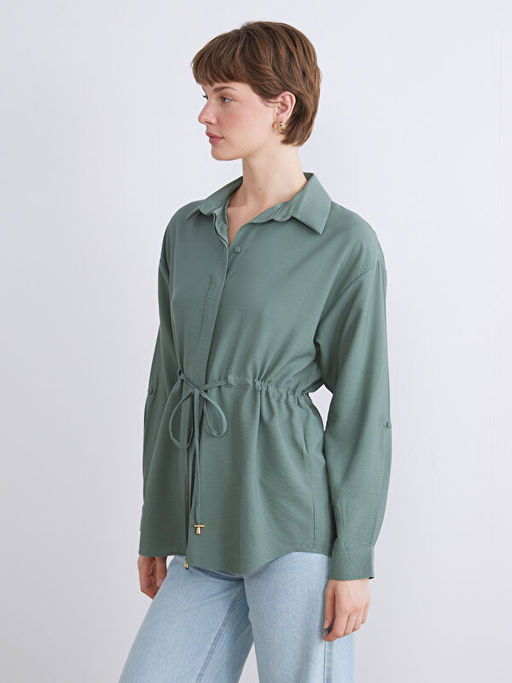 Ba?lama Detayl? Kad?n G?mlek Tunik