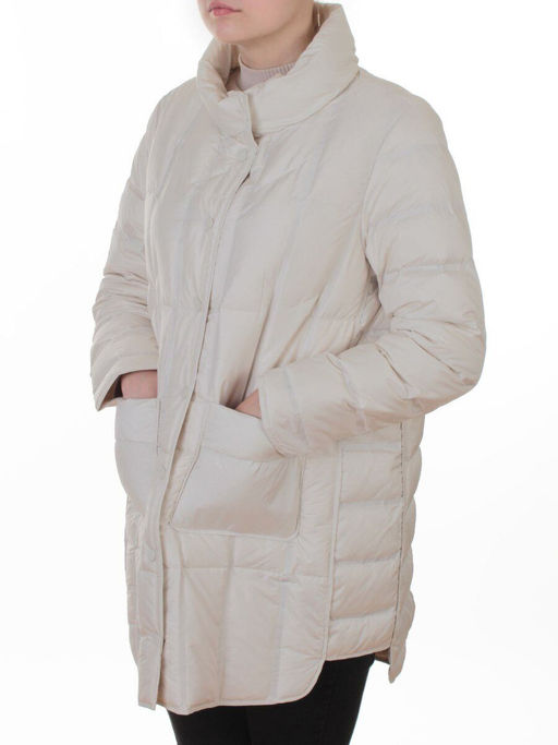 8811 MILK Куртка пуховая облегченная женская (утиный пух) - Fashion фото 5