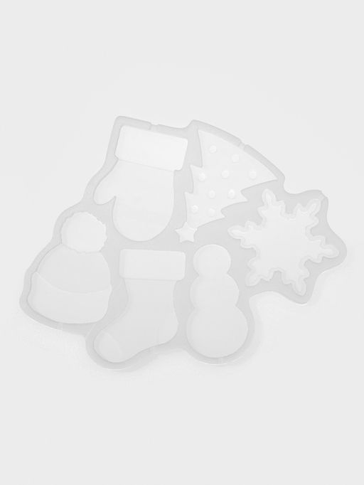 Форма для леденцов Новогодние леденцы, силикон, 6 ячеек, 15?13 см, прозрачная