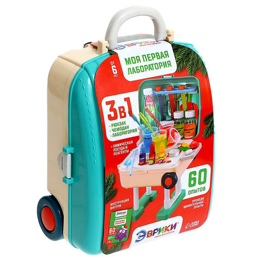 Набор для опытов Моя первая лаборатория. Новый год, стол 3 в 1, 60 опытов - Эврики фото 28