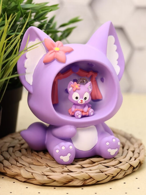 Ночник Fox flower, purple (18 см), пластик