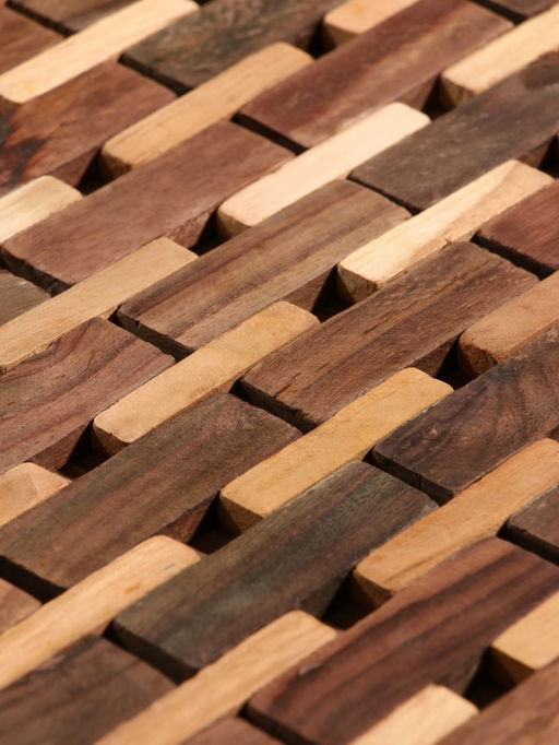 Коврик из тикового дерева, 40×30×0.7 см