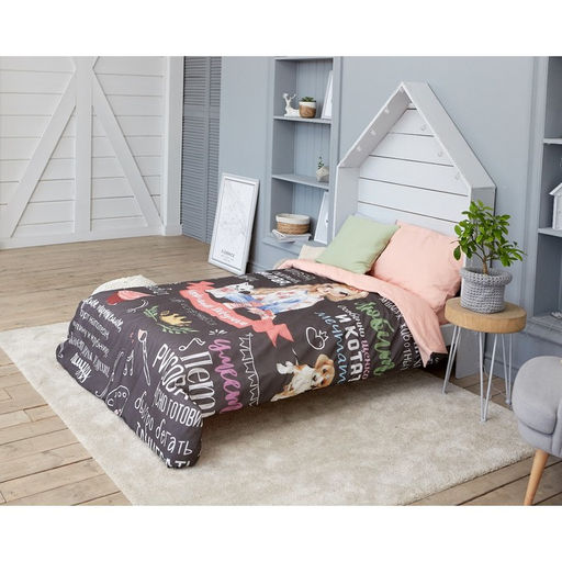 Постельное бельё 1,5 сп. Этель Настоящая Девушка 145210 см, 150210 см, 5070 см 1 шт, 100% хлопок  фото 6