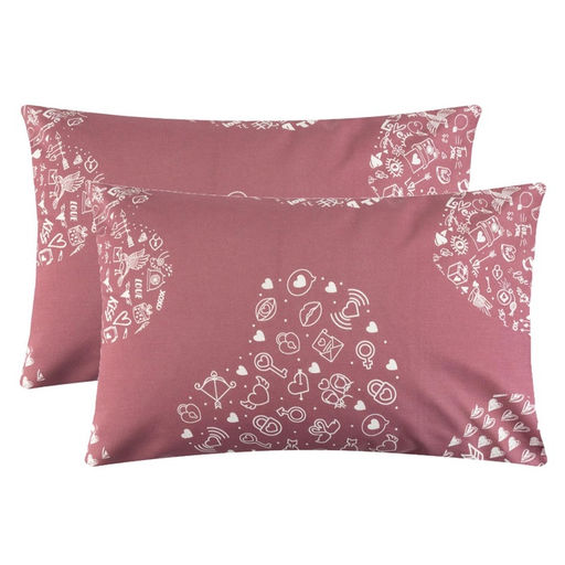 Комплект наволочек Этель Te amo (вид 2) 50х70 см - 2 шт, 100% хлопок, бязь  фото 7