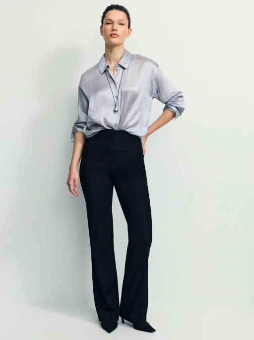 Базовая атласная блузка / Zarina  фото 2