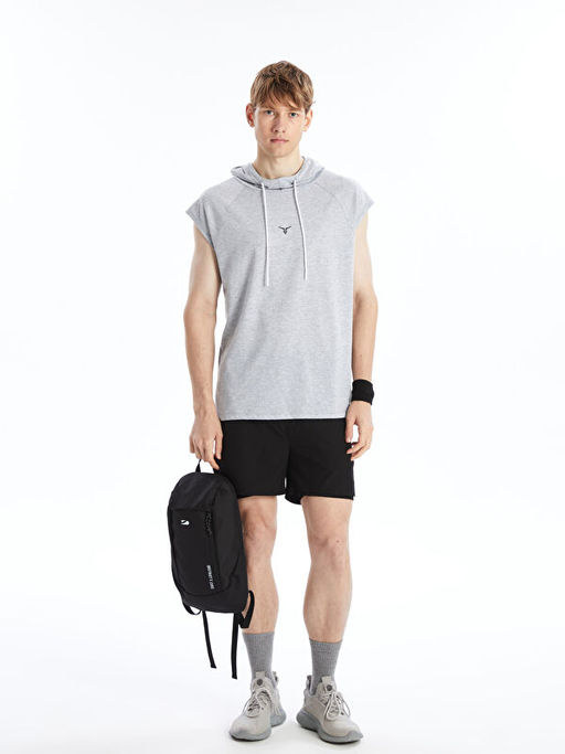 Kap??onlu Penye Erkek Kolsuz Ti??rt - Waikiki фото 2