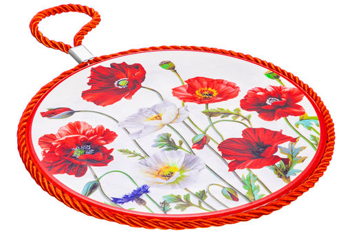 Подставка п/горячее 17*17*1 см Маки, круг - Elan gallery фото 7