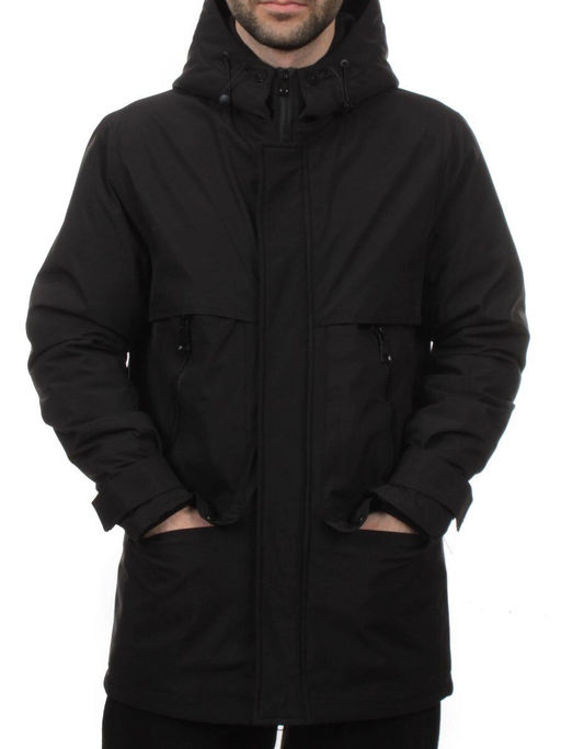 8891 BLACK Куртка мужская зимняя облегченная (130 гр. холлофайбер) - Fashion фото 2