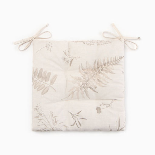 Подушка на стул «Этель» Flower herbarium, 42×42 см, 100% хлопок, репс 210 г/м²