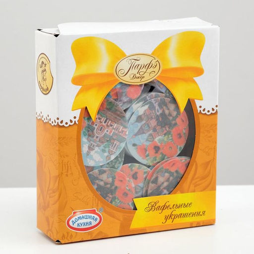 Картинки вафельные «Пасха Цветы и храмы», 240 шт.