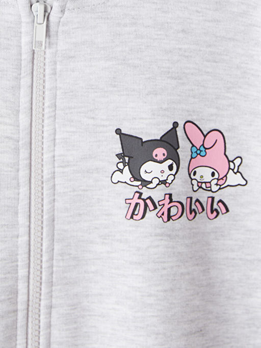 Kap??onlu Hello Kitty Bask?l? K?z ?ocuk Sweatshirt - Waikiki фото 2