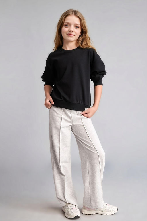 Pamuklu Relaxed Fit Sweatshirt K_z _ocuk - Defacto фото 2