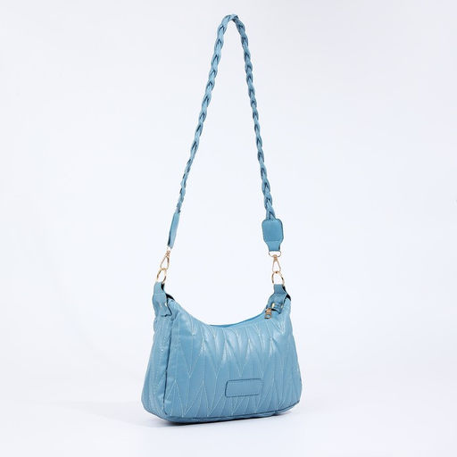 Сумка кросс-боди на молнии, цвет голубой - Simaland фото 7