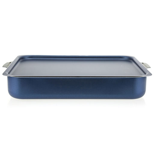 Azure Противень с антипригарным покрытием 35х27см Сатин, h6,3см, s0,9см, алюминиевая крышка (Россия)