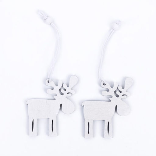 Цена за 3 шт. Елочные игрушки Олени, 2 шт. - Лесная мастерская фото 3