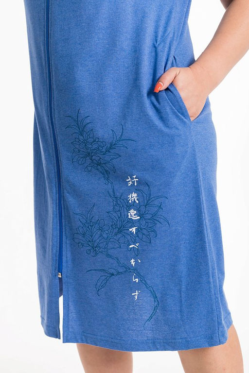 Халат М325151Па индиго - Елена фото 6